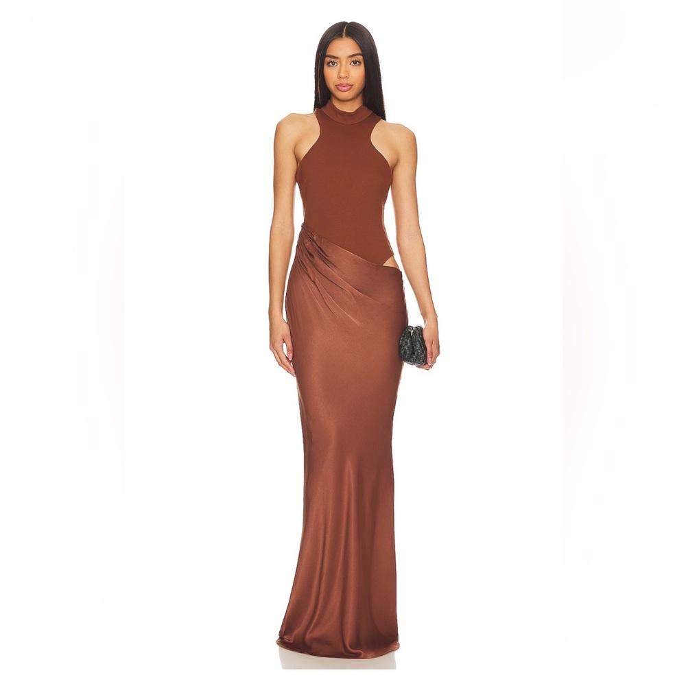 Camila Coelho Estrella brown 2 piece dress, medium
